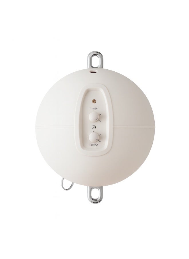 مونبون مجموعة نوم الأطفال الكلاسيكية من مونبون - أرجوحة نظام نوم عضوي | تتضمن محرك بلوتوث وحامل ثلاثي القوائم | تصميم دنماركي لنوم أفضل للطفل (لون الأرض، حامل ثلاثي القوائم أبيض) - Image 2